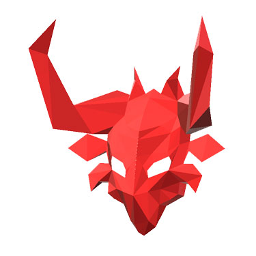 Hilichurl mask. 3D models. Create Papercraft, pepakura models and download schemes